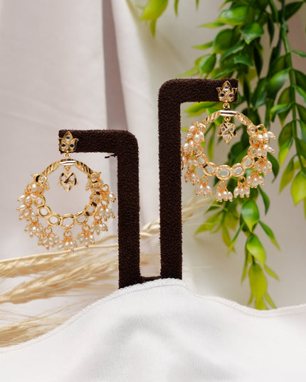 Polki Stone Earrings 111513