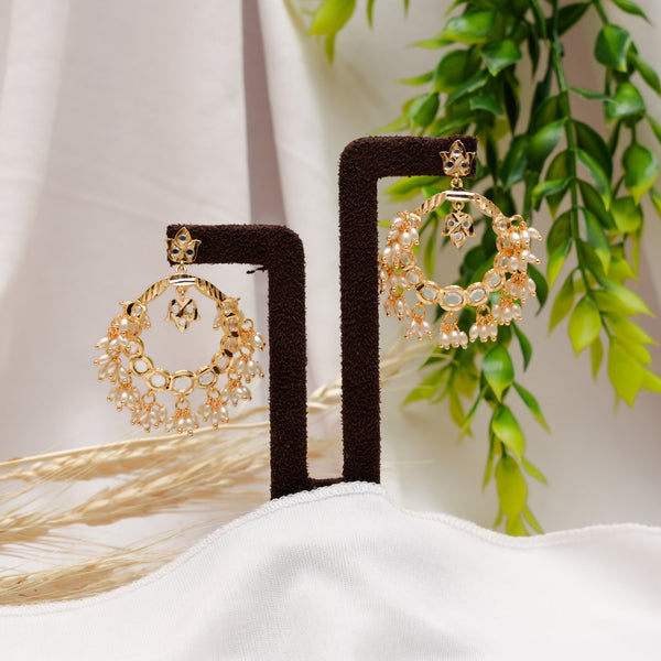 Polki Stone Earrings 111513