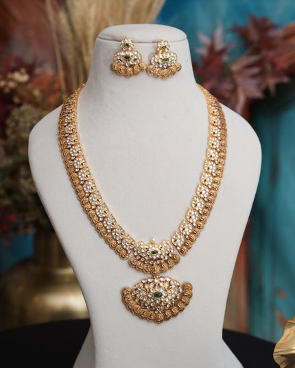 Kundan Kasu Long Neckset 111542