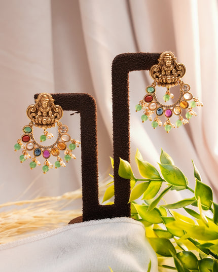 Antique Navaratna Earrings 111581