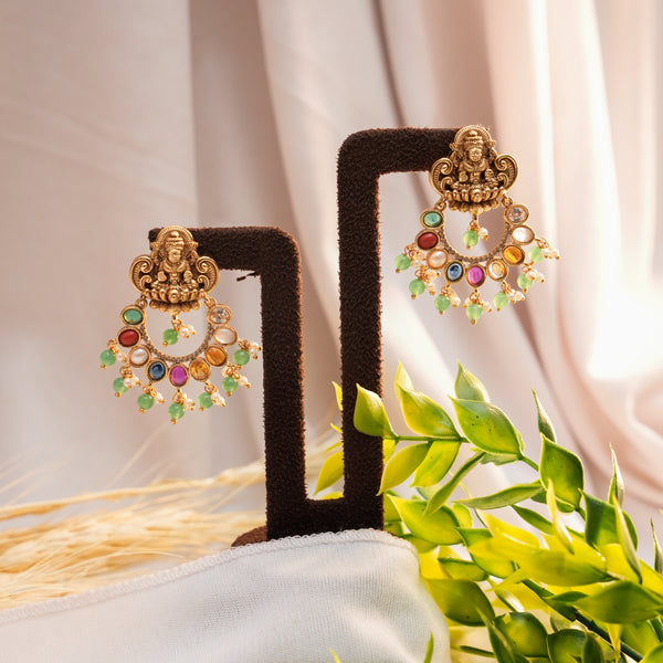 Antique Navaratna Earrings 111581