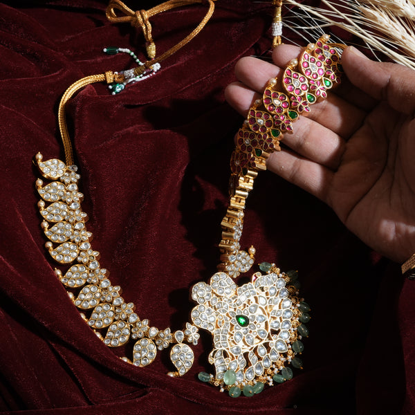 2 in 1 Kundan Neck Set 111669
