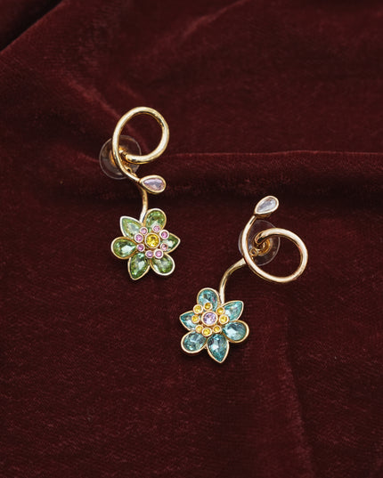 Multi Colour Floral Earrings 111737