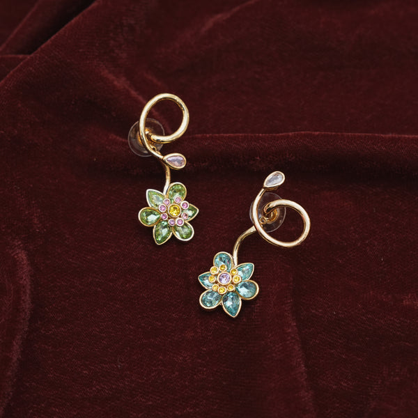 Multi Colour Floral Earrings 111737