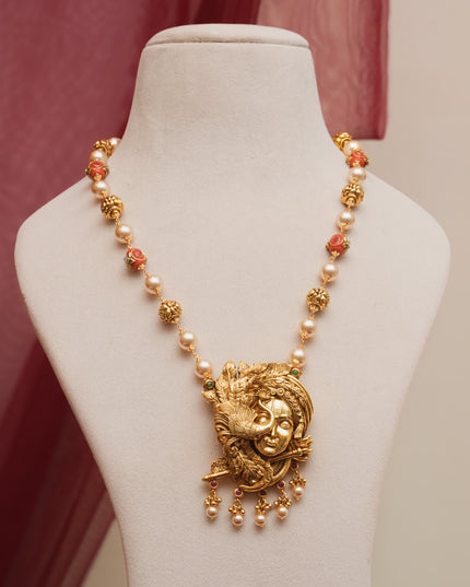Antique Gold Bead Mala 111779
