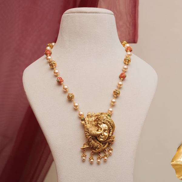 Antique Gold Bead Mala 111779