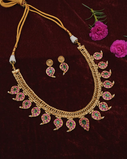 Kundan 2 in 1  Neck Set 111804