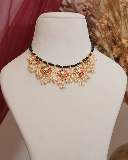 Kundan Black Beads 111809