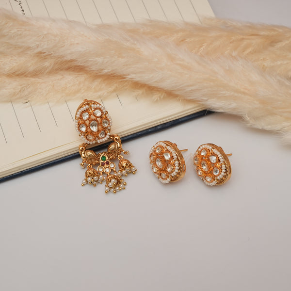 Moissanite Pendant Set 111930