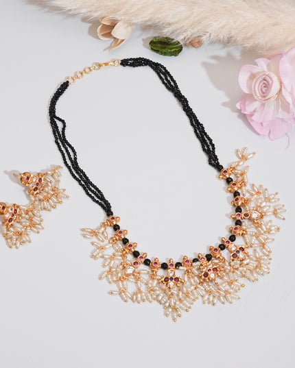 Kundan Black Beads 111983