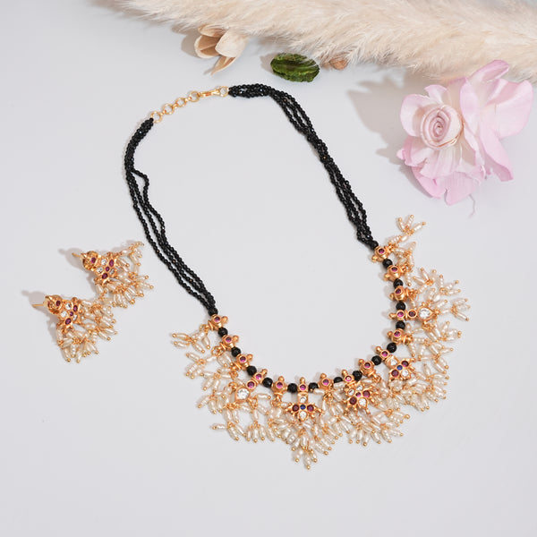 Kundan Black Beads 111983