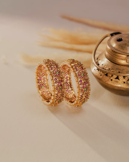 Kundan Bangles 112027