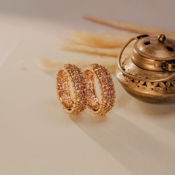 Kundan Bangles 112027