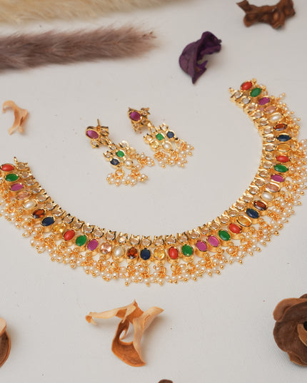 Navaratna Neck Set 112089