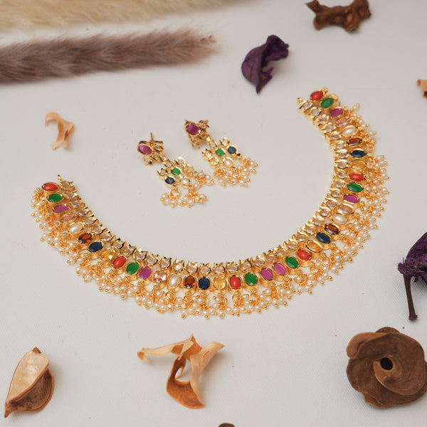 Navaratna Neck Set 112089