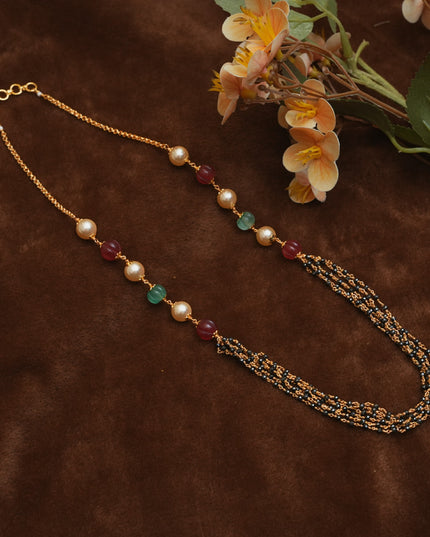 Black Beads Mala 112452