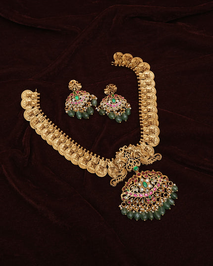 Kundan Kasu Neckset 112495