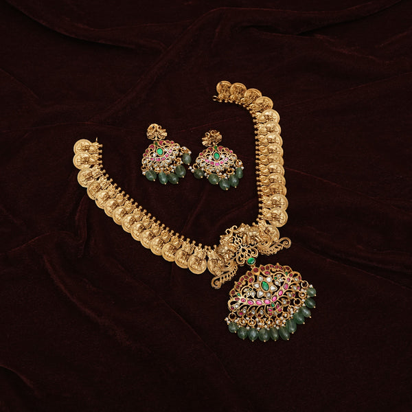 Kundan Kasu Neckset 112495