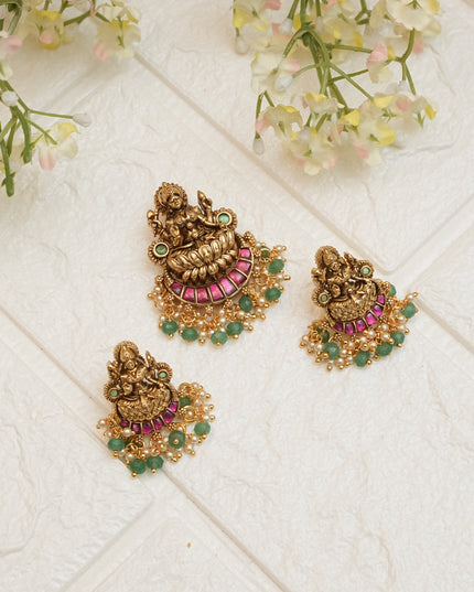 Kundan Pendent set 113005