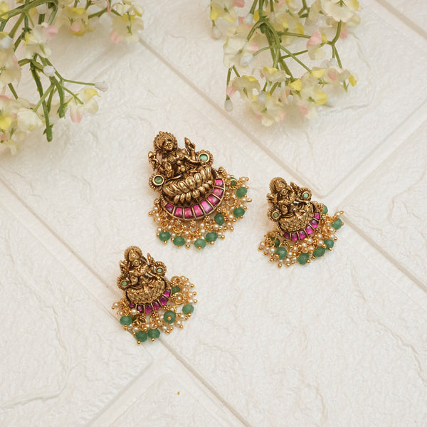 Kundan Pendent set 113005