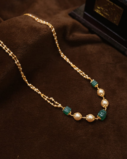92.5 silver Pearl mala 113012