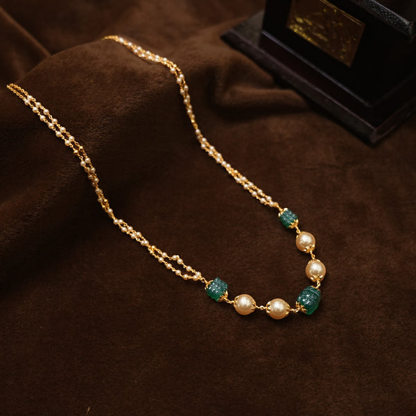 92.5 silver Pearl mala 113012