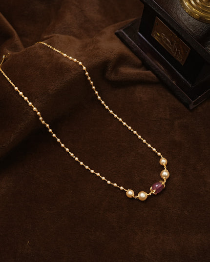 92.5 silver Pearl mala 113013
