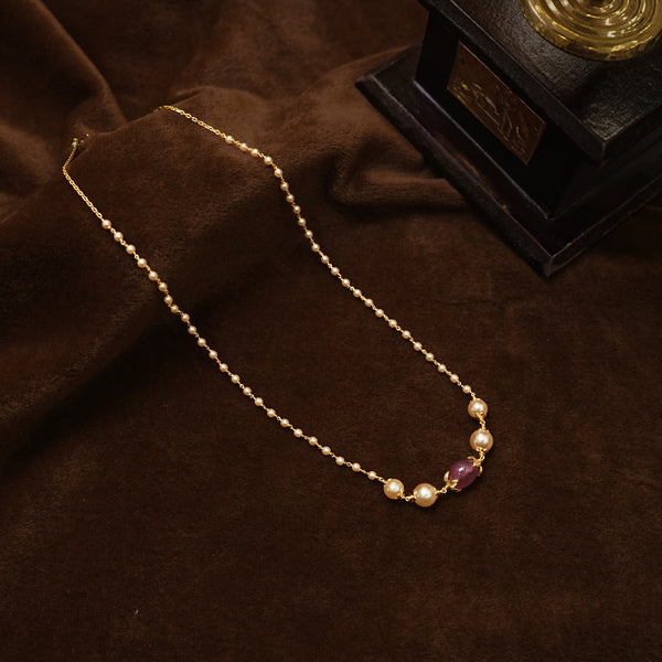92.5 silver Pearl mala 113013