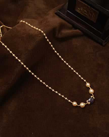 92.5 silver Pearl mala  113014