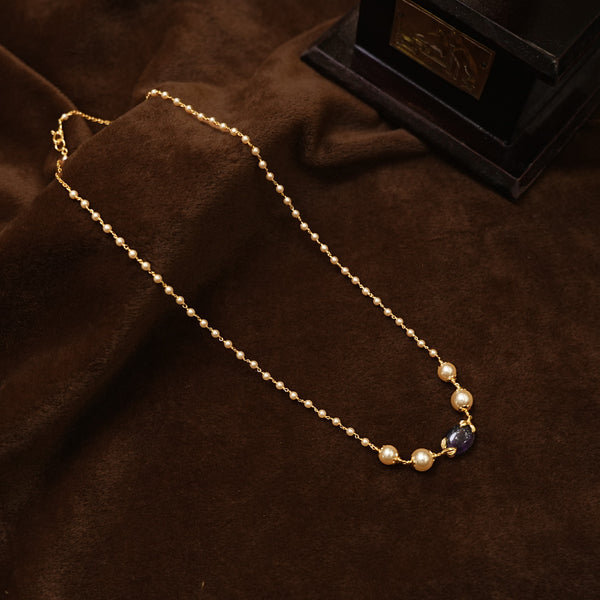 92.5 silver Pearl mala  113014