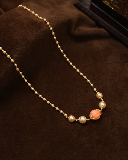 92.5 silver Pearl mala  113014