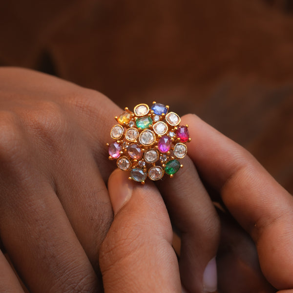 Moissanite Finger ring 113048