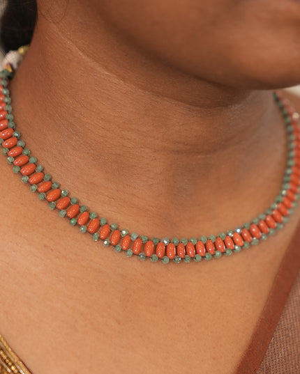 Coral Beads Necklece 113059