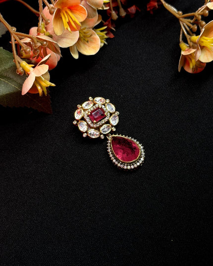 92.5 Silver Moissanite Pendant 110274
