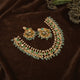 green with beads