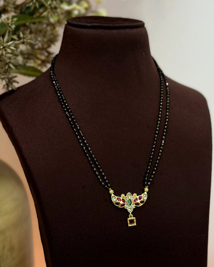 Black Beads Neck set 110330