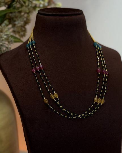 Black Beads Neck set 110345