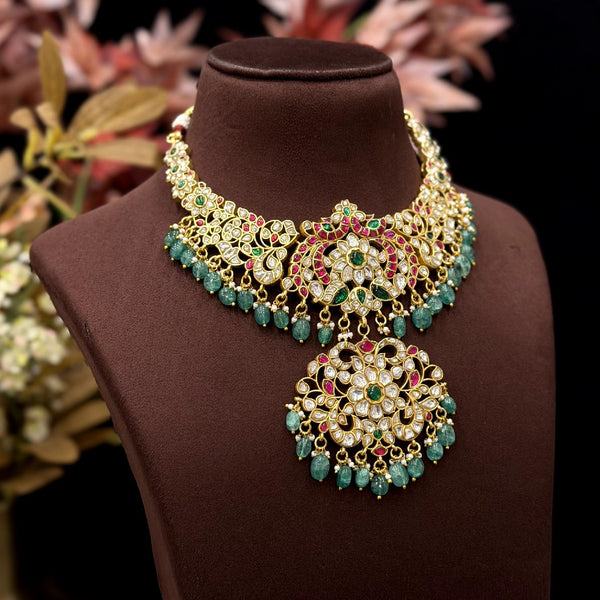 Kundan neck Set 110418