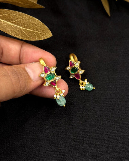 Kundan Bugadi Earrings 110421