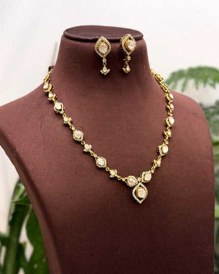 Moissanite Neck Set 110641