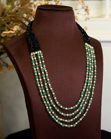 Black Beads Mala 110711