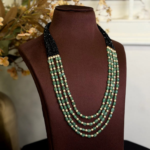 Black Beads Mala 110711