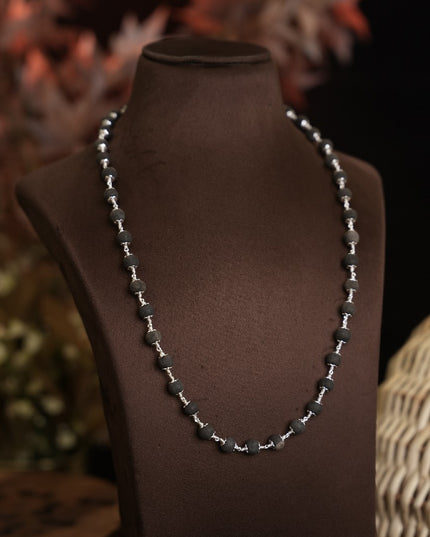 92.5 Silver Karungali Mala (18 Inches)111085