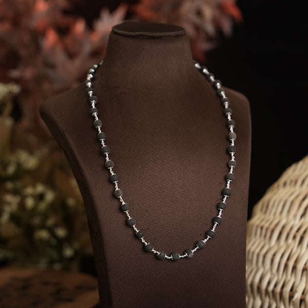 92.5 Silver Karungali Mala (18 Inches)111085