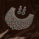 pink and dark green