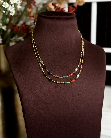 92.5 Silver Black Beads(16incs) 110227