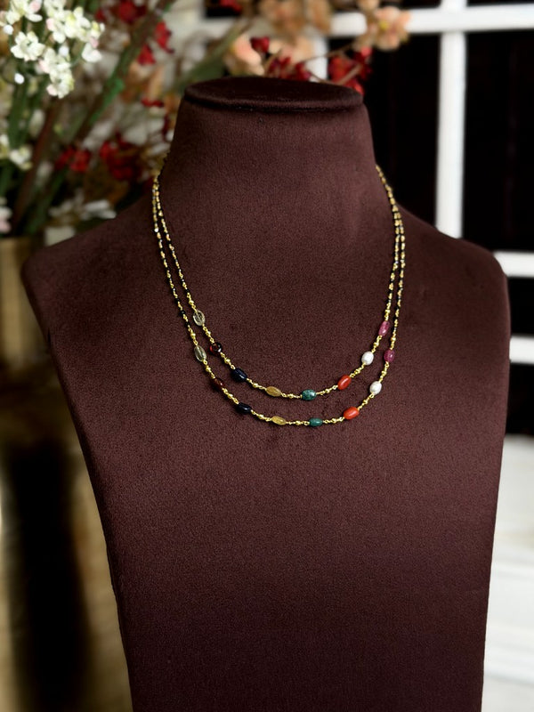 92.5 Silver Black Beads(16incs) 110227