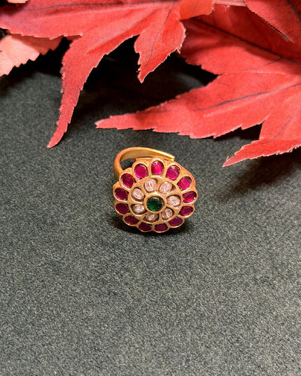 Kundan Finger Ring 110199